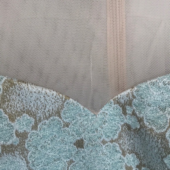 Decode 1.8 formal dress Size 2. Teal and Gold - Picture 7 of 8